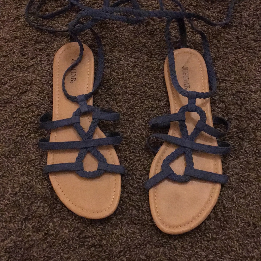 Women’s JustFab Blue Sandals Size 10